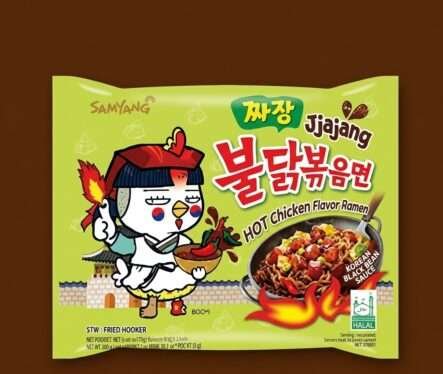 Jjajang Hot Chicken Flavour Ramen ( Korean Black Bean Sauce)